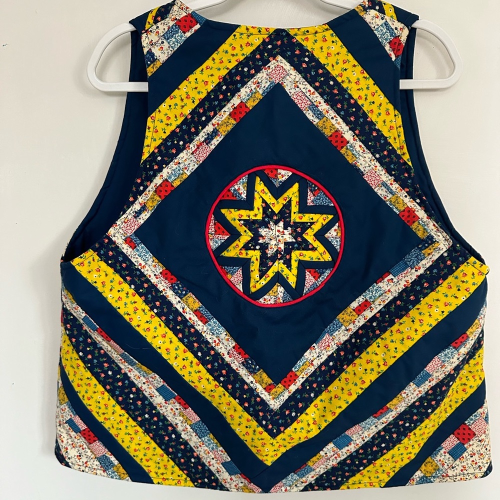 Vintage handmade quilted vest